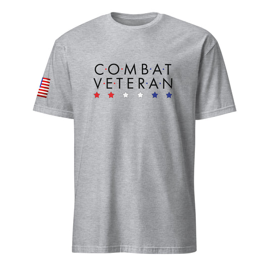 COMBAT VETERAN Red White & Blue T-Shirt